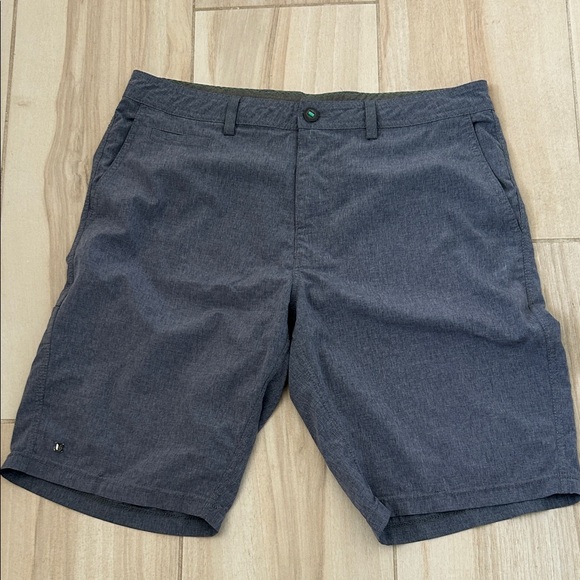 Linksoul Charcoal Flat Front Shorts - Picture 1 of 2